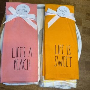 Rae Dunn kitchen towel sets